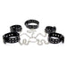 Smart Moves - Neck collar and hogtie restraints+ chains black-Erotiekvoordeel.nl