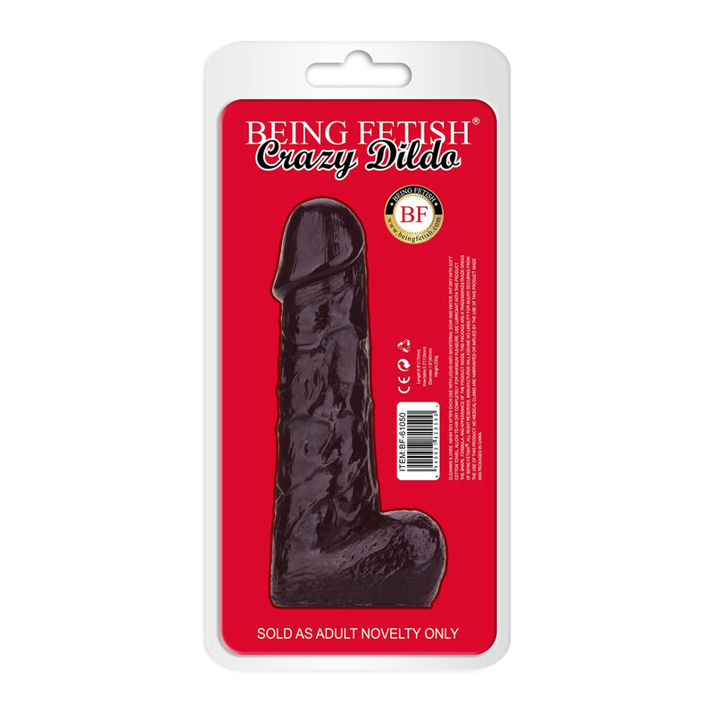 Being Fetish - TPR Dildo - 17,5 cm - Zwart-laced-up.nl
