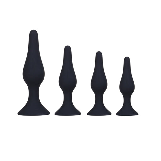 Being Fetish - Anal Plug set black (4pcs)-Erotiekvoordeel.nl