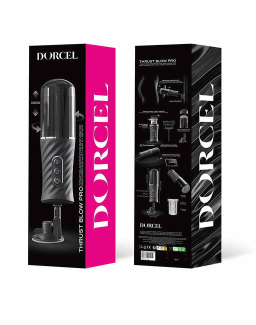 Dorcel - Thrust Blow Pro - Automatische Stotende Masturbator - Zwart-Erotiekvoordeel.nl