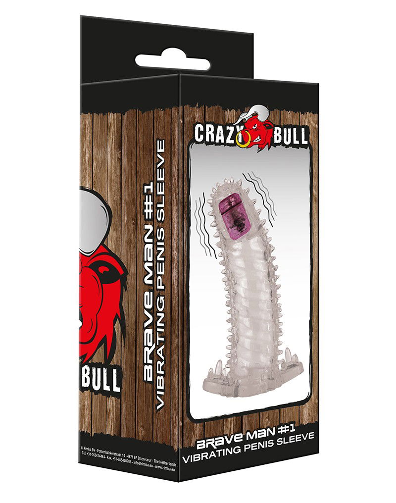 Crazy Bull - Vibrerende Penis Sleeve - Brave Man 1-Laced-up.nl