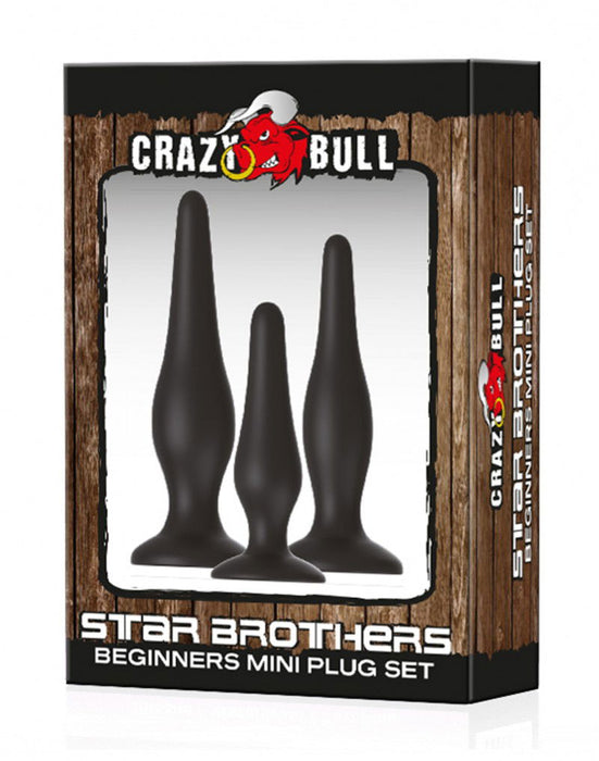 Crazy Bull - Buttplug Anal Training Set - Star Brothers - Negro