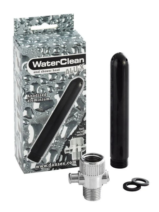 WaterClean - Aluminium Anaal Douche - Zwart-Erotiekvoordeel.nl