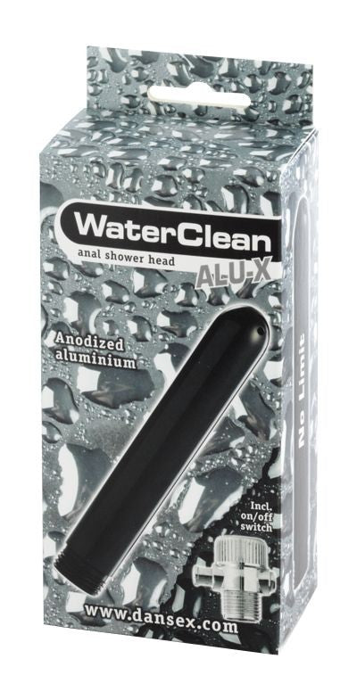 WaterClean - Aluminium Anaal Douche - Zwart-laced-up.nl