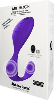 Adrien Lastic – Mr. Hook - Clitoris en G-spot Vibrator met Afstandsbediening – Paars-laced-up.nl