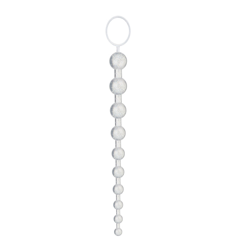 Being Fetish - Anaal Kralen - 32,5 cm - PVC - Transparant-laced-up.nl