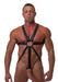 665 - Body Harnas - Neoprene Jock Harness - Zwart - Riemenbody - Verkrijgbaar in S/M en L/XL-Laced-up.nl