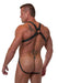 665 - Body Harnas - Neoprene Jock Harness - Zwart - Riemenbody - Verkrijgbaar in S/M en L/XL-Laced-up.nl