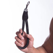 665 Leather - Leiband - Korte Zwarte Hondenriem - City Leash - Short Leash-Laced-up.nl