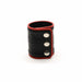 665 Leather - Leren Pols Portemonnee - Zwart Rood - Wrist Wallet Zip Black Red-Laced-up.nl