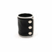 665 Leather - Leren Pols Portemonnee - Zwart Wit - Wrist Wallet Zip Black White-Laced-up.nl