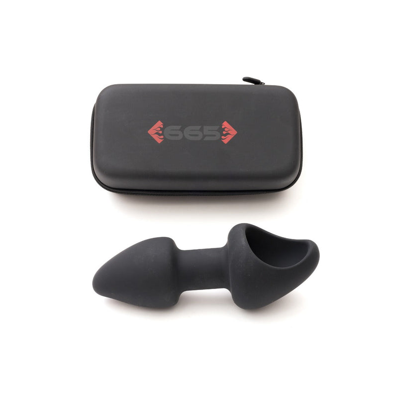 665 Leather - Siliconen Funnel Plug - Holle Buttplug-Laced-up.nl