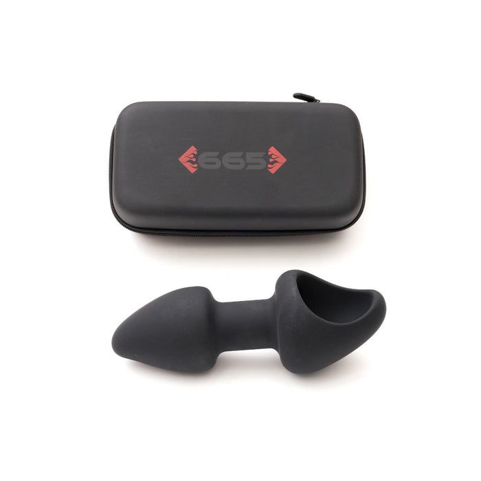 665 Leather - Siliconen Funnel Plug - Holle Buttplug-Laced-up.nl