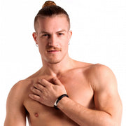 665 - Lederen Armband en Cockring - 2 in 1 - Magnetische Sluiting-Erotiekvoordeel.nl