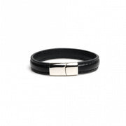 665 - Lederen Armband en Cockring - 2 in 1 - Magnetische Sluiting-Erotiekvoordeel.nl