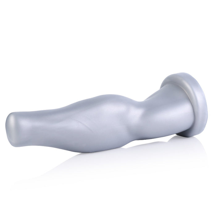 665 Liquid Silicone - Dildo - Arm Wrestler - Vac-U-Lock Compatibel - Zilver-Laced-up.nl