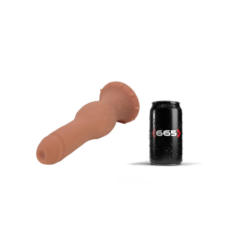 665 Liquid Silicone - Dildo - Liquid Siliconen XXL Dildo - Puffer - Lichte Huidskleur - Verkrijgbaar in3 maten-Laced-up.nl