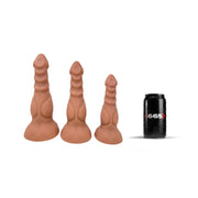 665 Liquid Silicone - Dildo - Liquid Siliconen XXL Dilo - Isopod - Verkrijgbaar in 3 maten - Lichte Huidskleur-Laced-up.nl