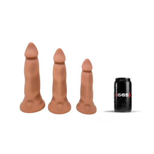 665 Liquid Silicone - Sakura - XL Dildo - Anaal Dildo - Lichte Huidskleur - Liquid Siliconen - Verkrijgbaar in 3 maten-Laced-up.nl