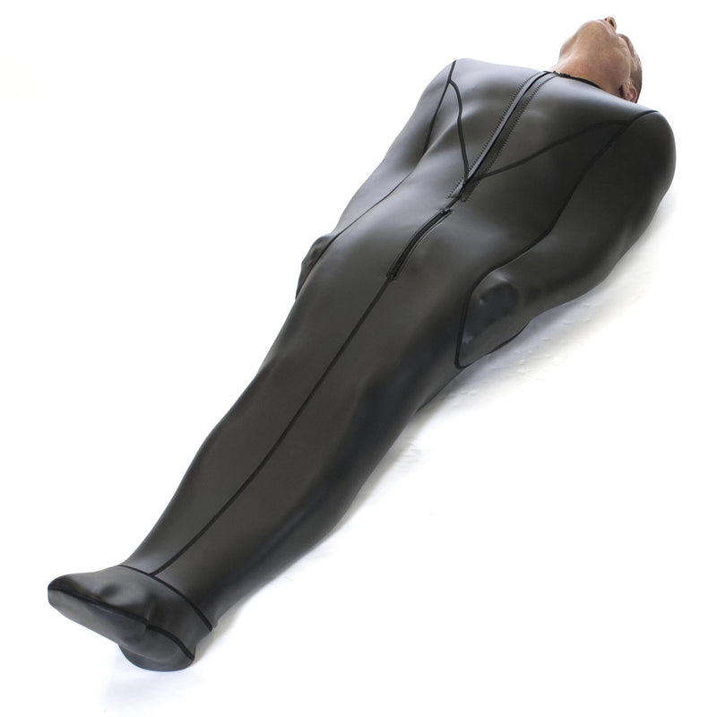 665 - Bodybag - Dwangbuis van Neopreen - Neopreen Slaapzak - Zwart-Erotiekvoordeel.nl