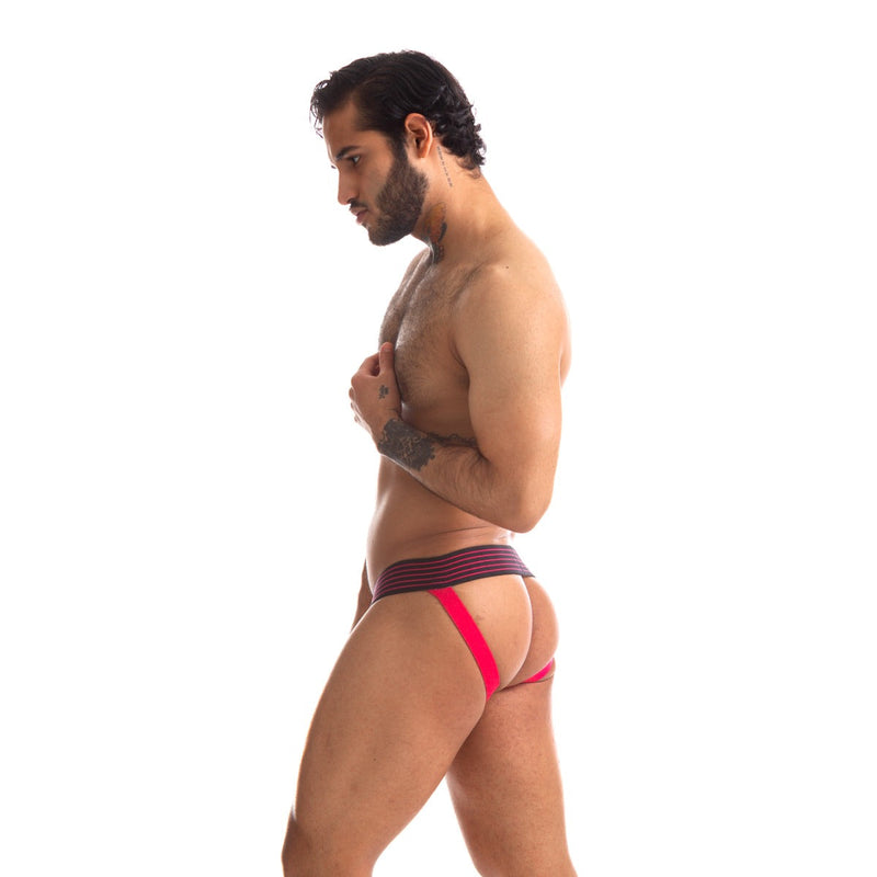 665 - Rally Jockstrap-Verkrijgbaar in 5 maten - Zwart/Rood-Erotiekvoordeel.nl