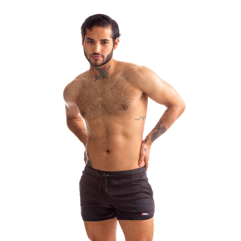 665 - Rally Shorts - Black-Laced-up.nl