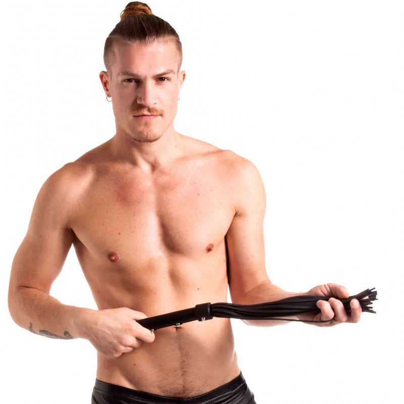 665 Vegan - Flogger - Kunstleer - Zwart-Erotiekvoordeel.nl