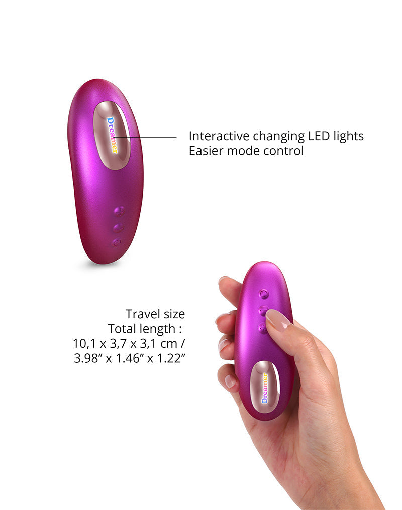 Love to Love - Dreamer - Clitoris Luchtdruk Vibrator - Met Flapping Modus - Iridescent Roze-laced-up.nl