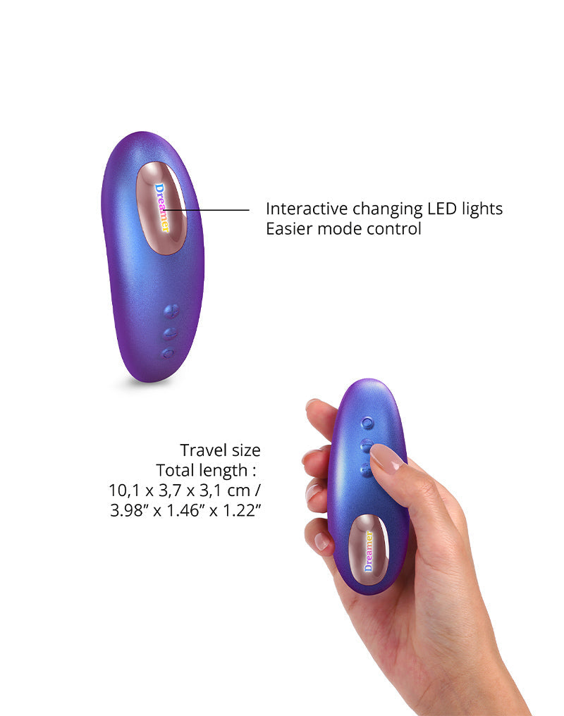 Love to Love - Dreamer - Clitoris Luchtdruk Vibrator - Met Flapping Modus - Iridescent Paars-laced-up.nl