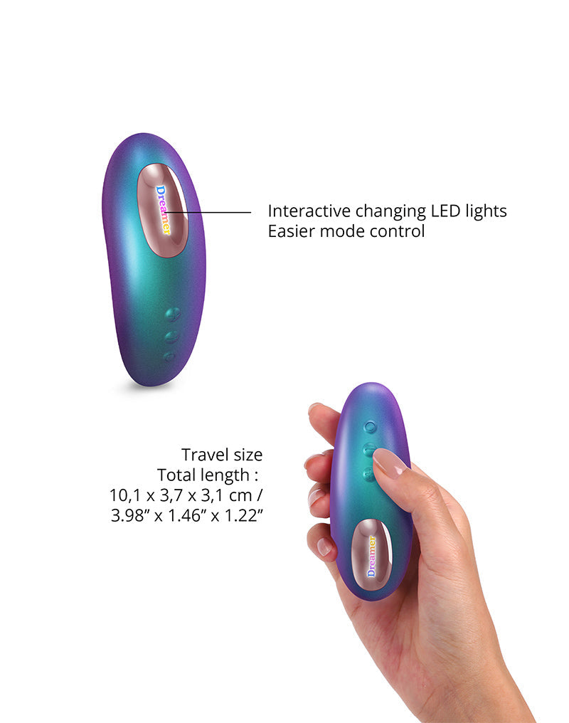 Love to Love - Dreamer - Clitoris Luchtdruk Vibrator - Met Flapping Modus - Iridescent Turquoise-laced-up.nl