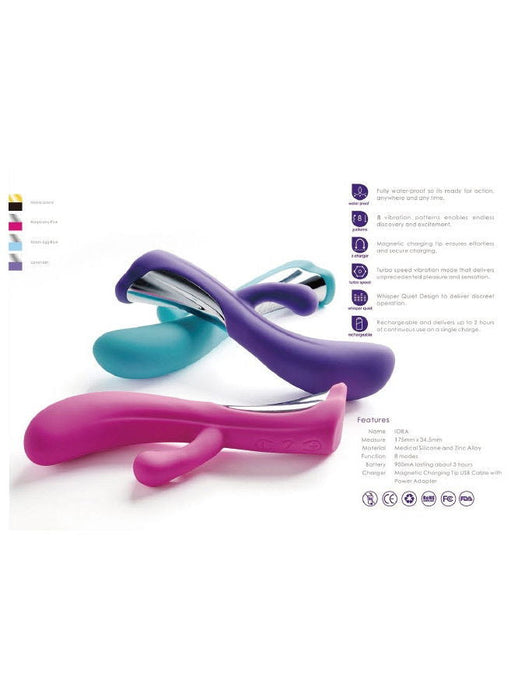 Dorr - Iora - Dual Action Rabbit Vibrator - Turquoise-Laced-up.nl