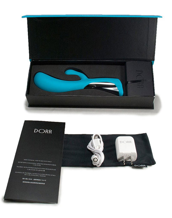 Dorr - Iora - Dual Action Rabbit Vibrator - Turquoise-Laced-up.nl