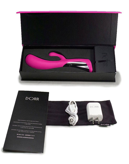 Dorr - Iora - Dual Action Rabbit Vibrator - Roze-Laced-up.nl