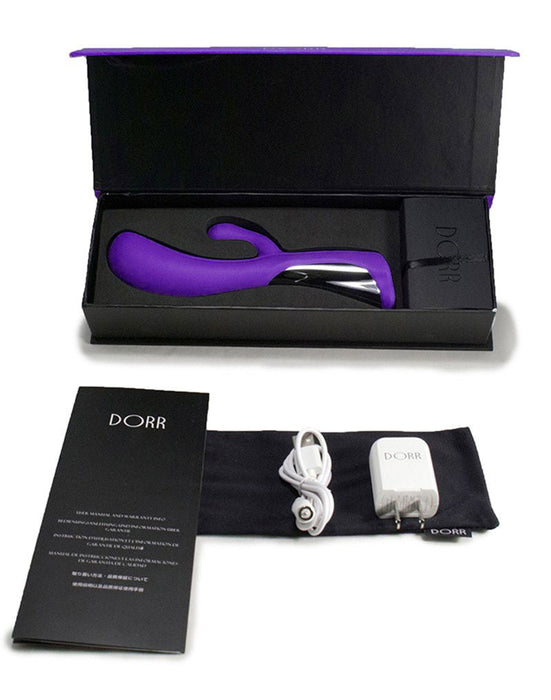 Dorr - Iora - Dual Action Rabbit Vibrator - Paars-Laced-up.nl