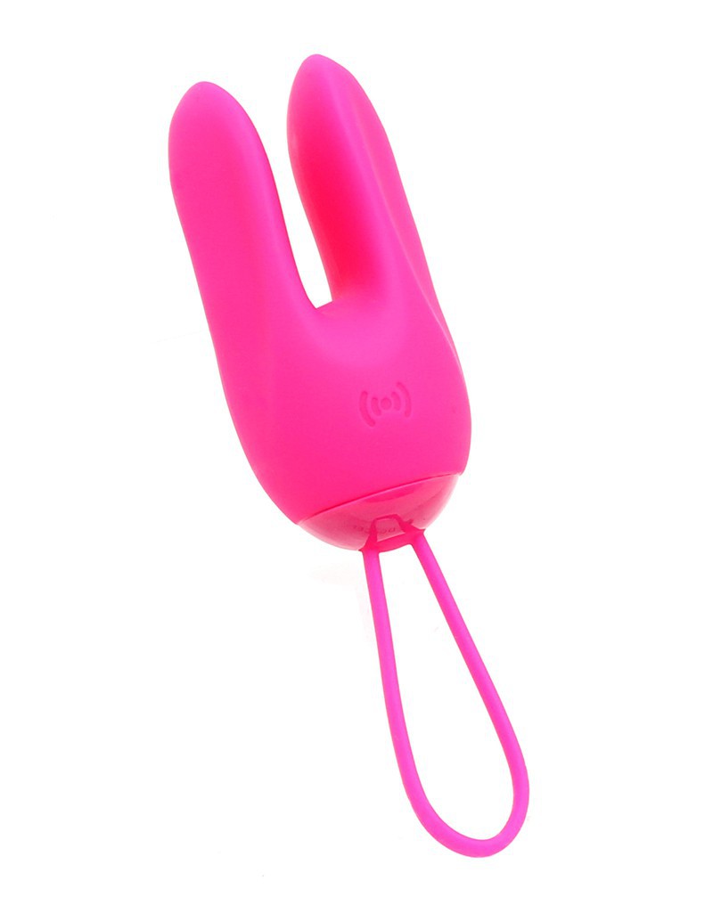 DORR - Ozzy - Vibrerend Ei met Konijnenoortjes en Clitoris Vibrator - Roze-Erotiekvoordeel.nl