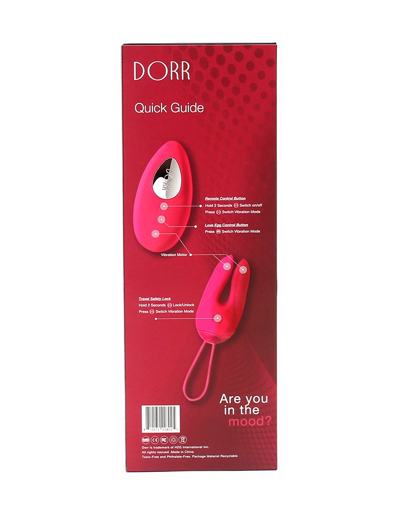 DORR - Ozzy - Vibrerend Ei met Konijnenoortjes en Clitoris Vibrator - Roze-Erotiekvoordeel.nl