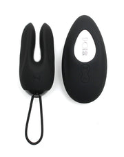 DORR - Ozzy - Vibrerend Ei met Konijnenoortjes en Clitoris Vibrator - Zwart-Erotiekvoordeel.nl