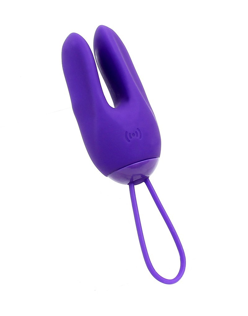 DORR - Ozzy - Vibrerend Ei met Konijnenoortjes en Clitoris Vibrator - Paars-Erotiekvoordeel.nl