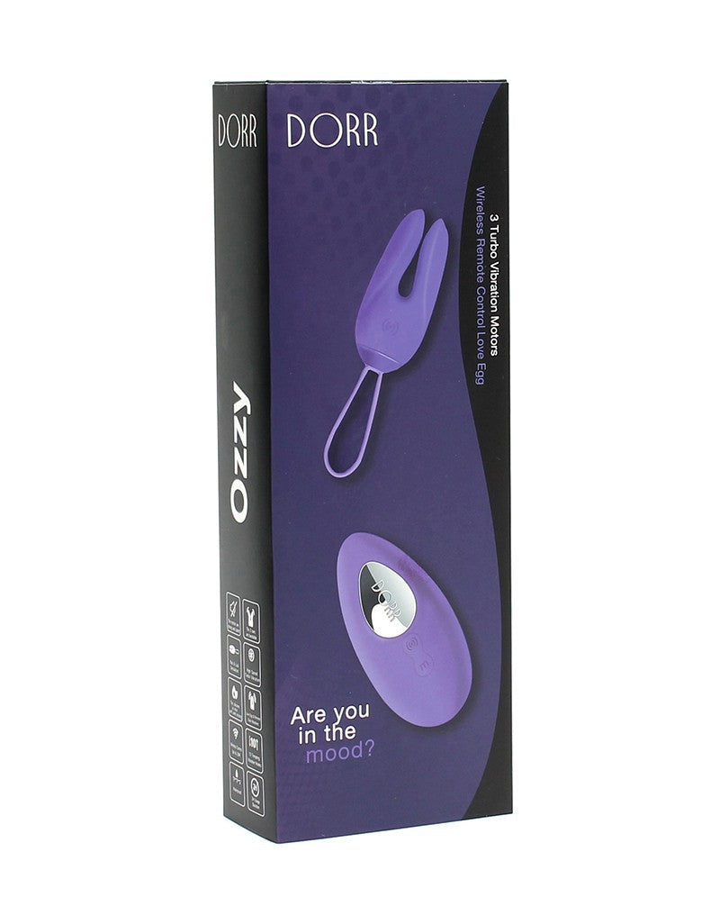 DORR - Ozzy - Vibrerend Ei met Konijnenoortjes en Clitoris Vibrator - Paars-Erotiekvoordeel.nl