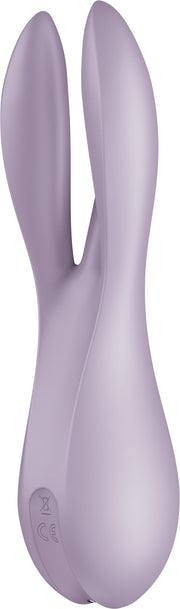 Satisfyer - Threesome 2 - Multifunctionele Vibrator Met 3 Voelsprieten - Lila-laced-up.nl
