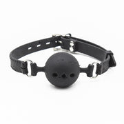 Smart Moves - Ball Gag met Ademgaten - Maat M - Zwart-laced-up.nl