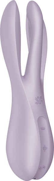 Satisfyer - Threesome 2 - Multifunctionele Vibrator Met 3 Voelsprieten - Lila-laced-up.nl