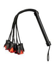 Rimba - BDSM Flogger met Rozen - Zwart/Rood-laced-up.nl