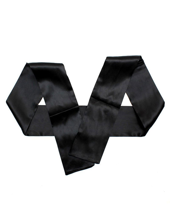 Rimba - Blindfold - Also For Bondage - Nylon - Black - 150 cm length - 10 cm wide