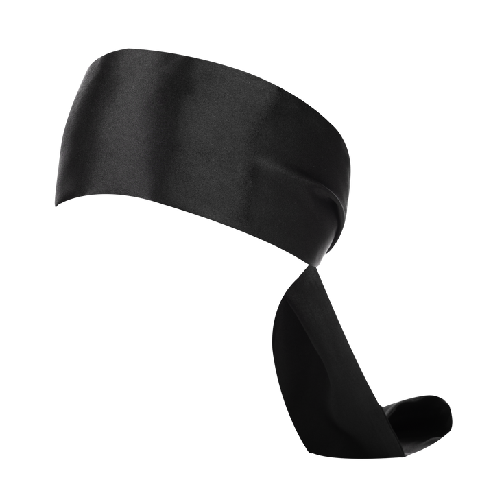 Rimba - Blindfold - Also For Bondage - Nylon - Black - 150 cm length - 10 cm wide
