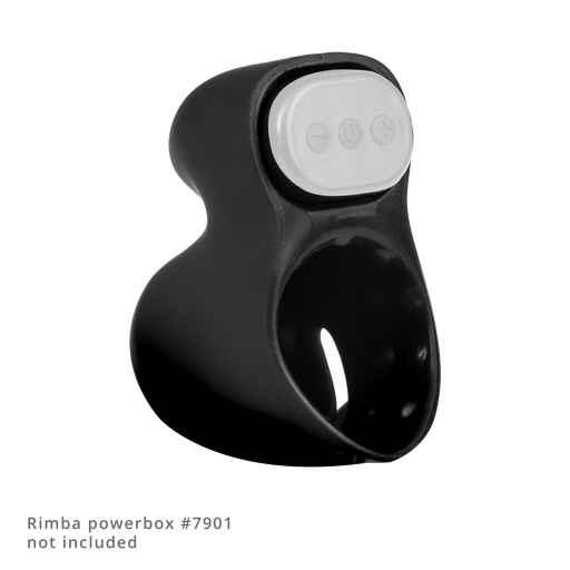 Rimba Electro Play - E-Stim Penis Head Stimulator - Bi-Polair - Zwart-Erotiekvoordeel.nl