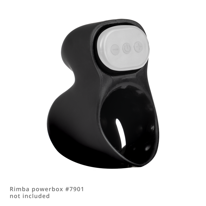 Rimba Electro Play - E-Stim Penis Head Stimulator - Bi-Polair - Zwart-Erotiekvoordeel.nl