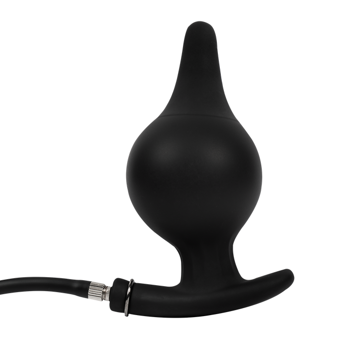 Rimba Electro Play - E-Stim Opblaasbare Anaal Plug - Bi-Polair - Zwart-Erotiekvoordeel.nl