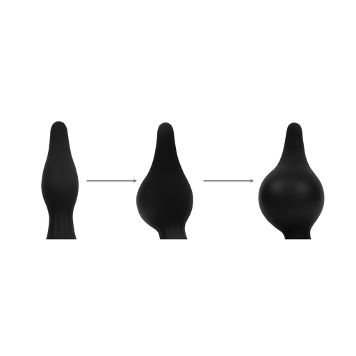 Rimba Electro Play - E-Stim Opblaasbare Anaal Plug - Bi-Polair - Zwart-Erotiekvoordeel.nl