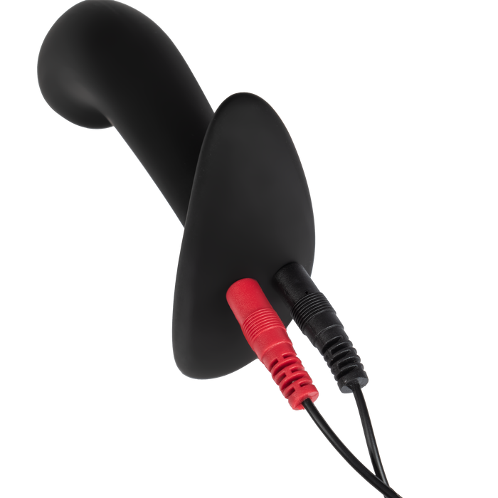 Rimba Electro Play - E-Stim Anaal Plug - E-Stim Prostaat Plug - Bi-Polair - Zwart-Erotiekvoordeel.nl